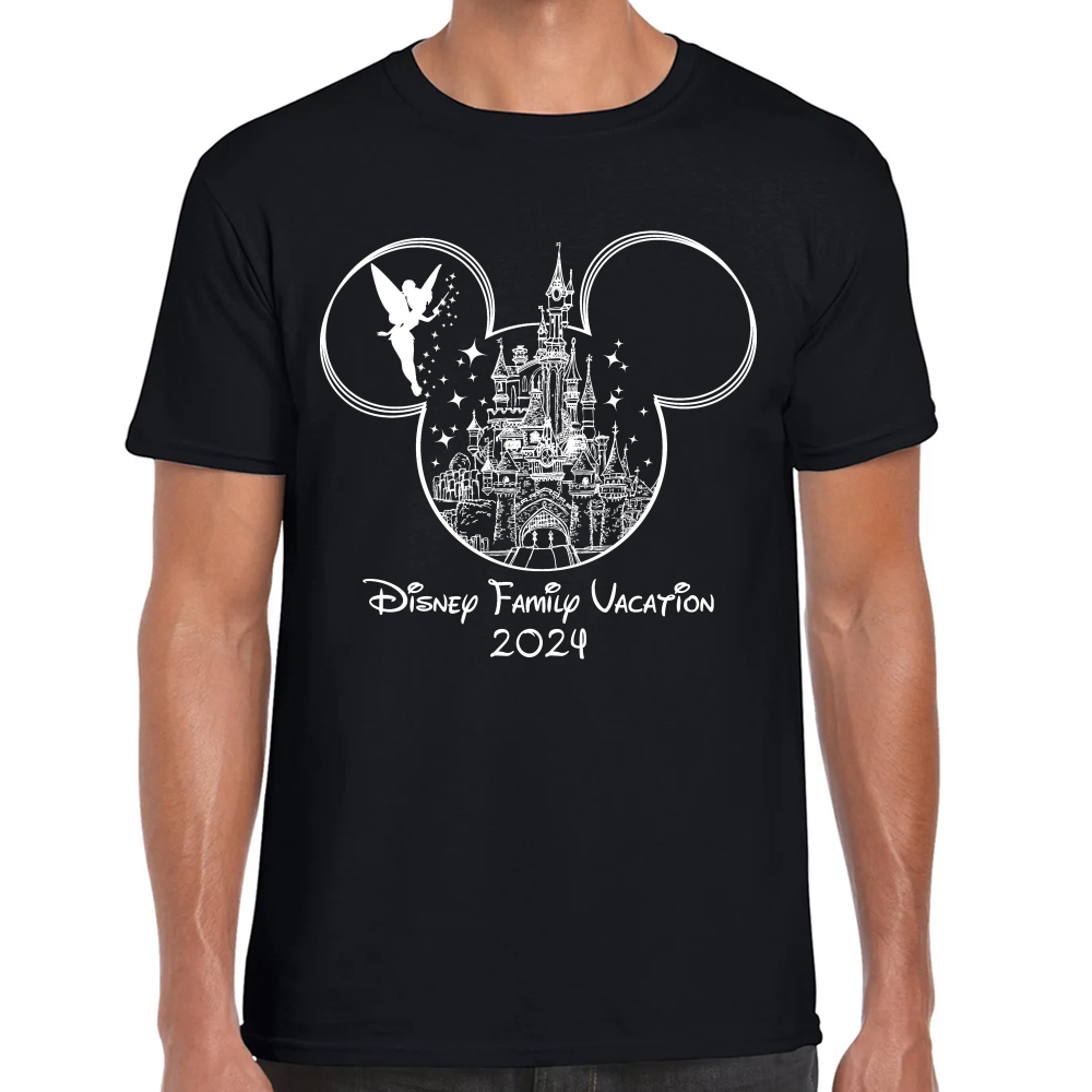 Playera Vacaciones Disney Family Mickey Algodón #0002088