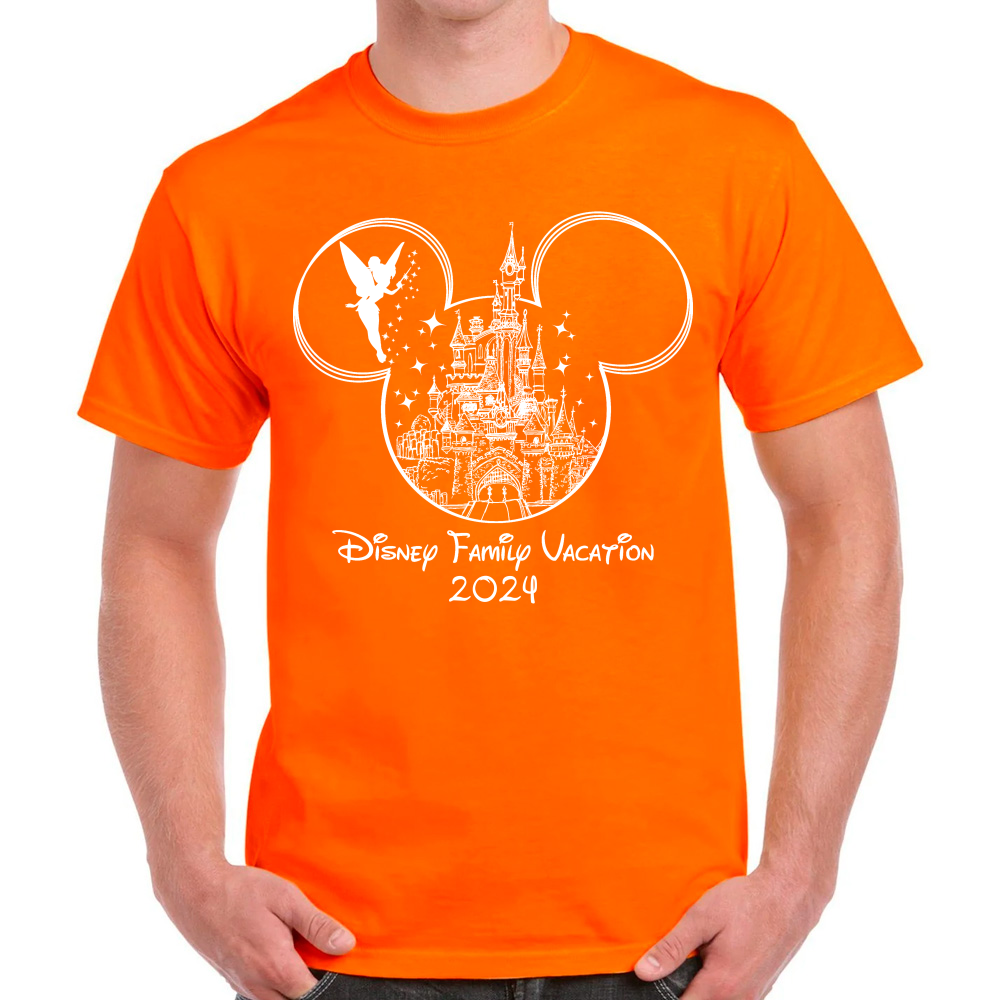 Playera Vacaciones Disney Family Mickey Algodón #0002088