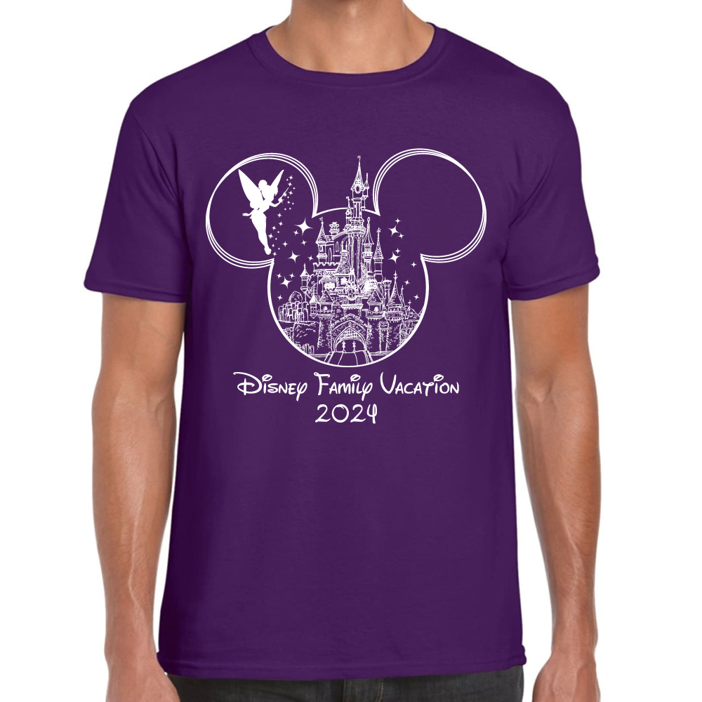 Playera Vacaciones Disney Family Mickey Algodón #0002088