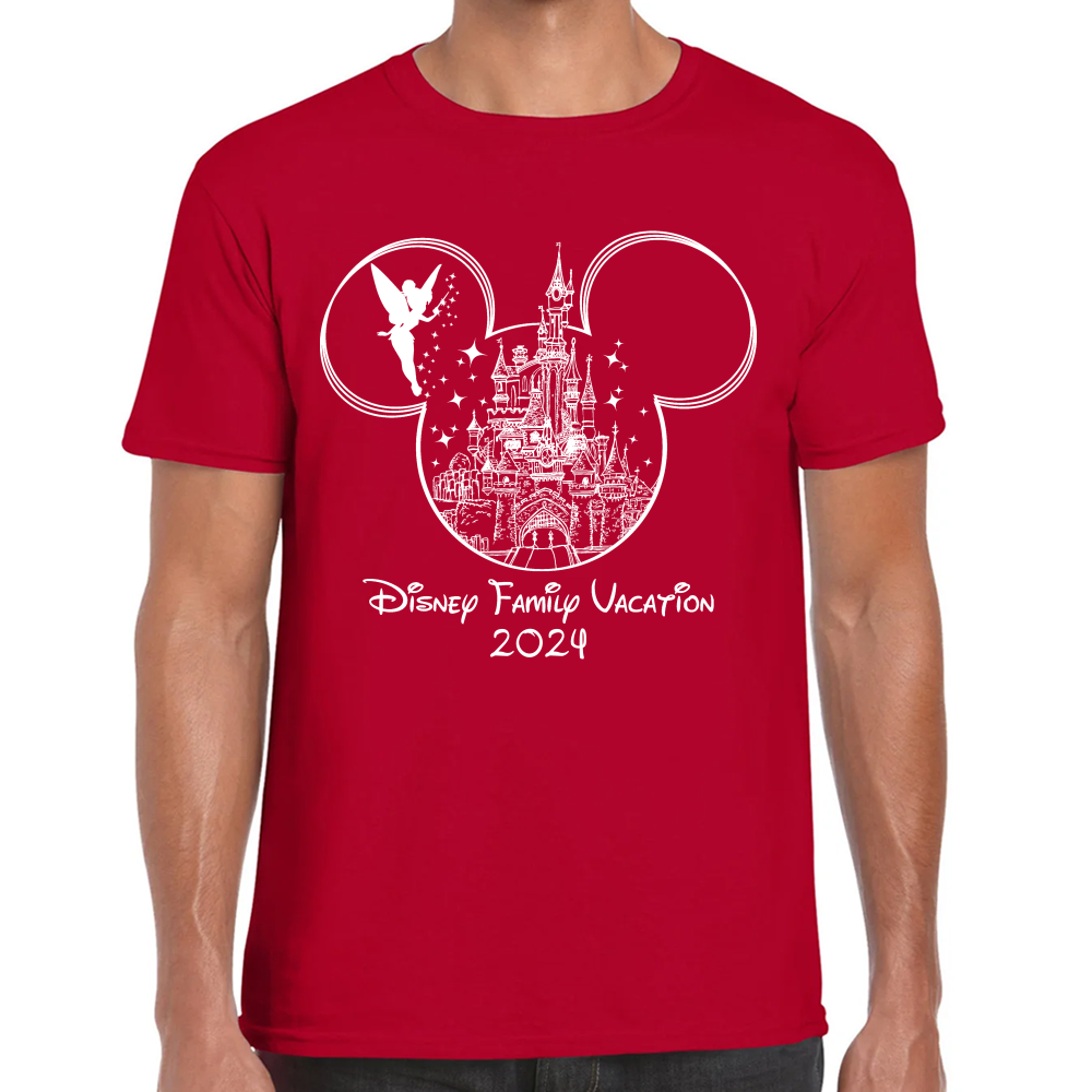 Playera Vacaciones Disney Family Mickey Algodón #0002088