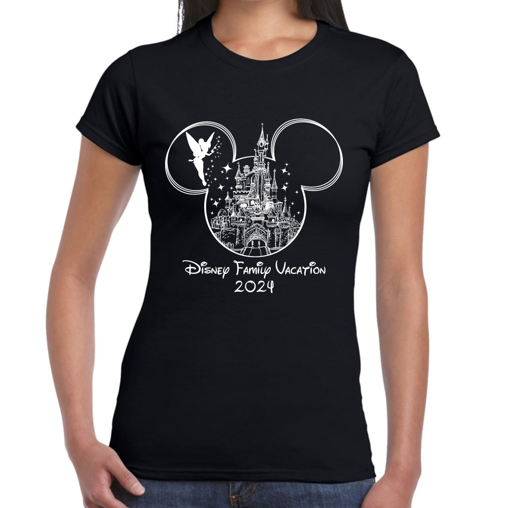 Playera Vacaciones Disney Family Mickey Algodón #0002088