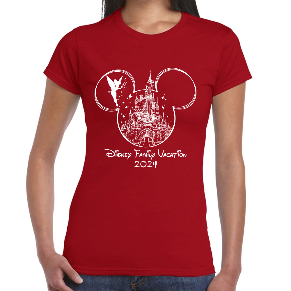 Playera Vacaciones Disney Family Mickey Algodón #0002088