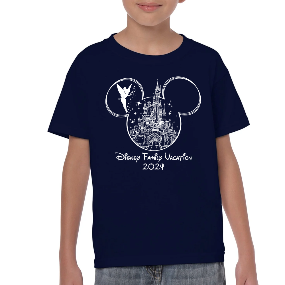 Playera Vacaciones Disney Family Mickey Algodón #0002088