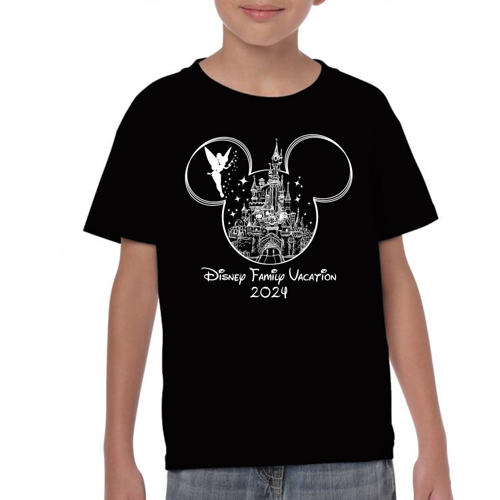 Playera Vacaciones Disney Family Mickey Algodón #0002088