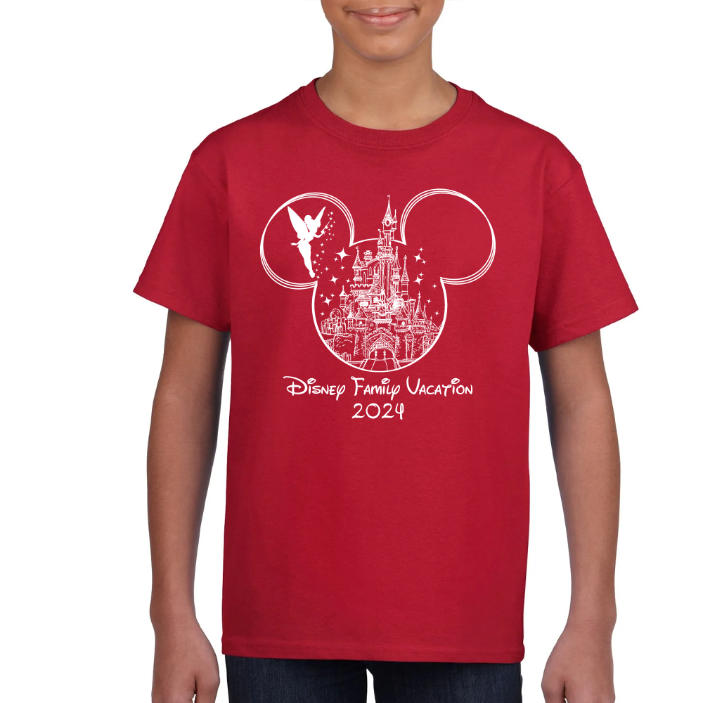 Playera Vacaciones Disney Family Mickey Algodón #0002088