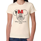 Playera de Mujer Vacaciones Disney Family Minnie Premium #0002089