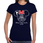 Playera de Mujer Vacaciones Disney Family Minnie Premium #0002089