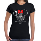 Playera de Mujer Vacaciones Disney Family Minnie Premium #0002089