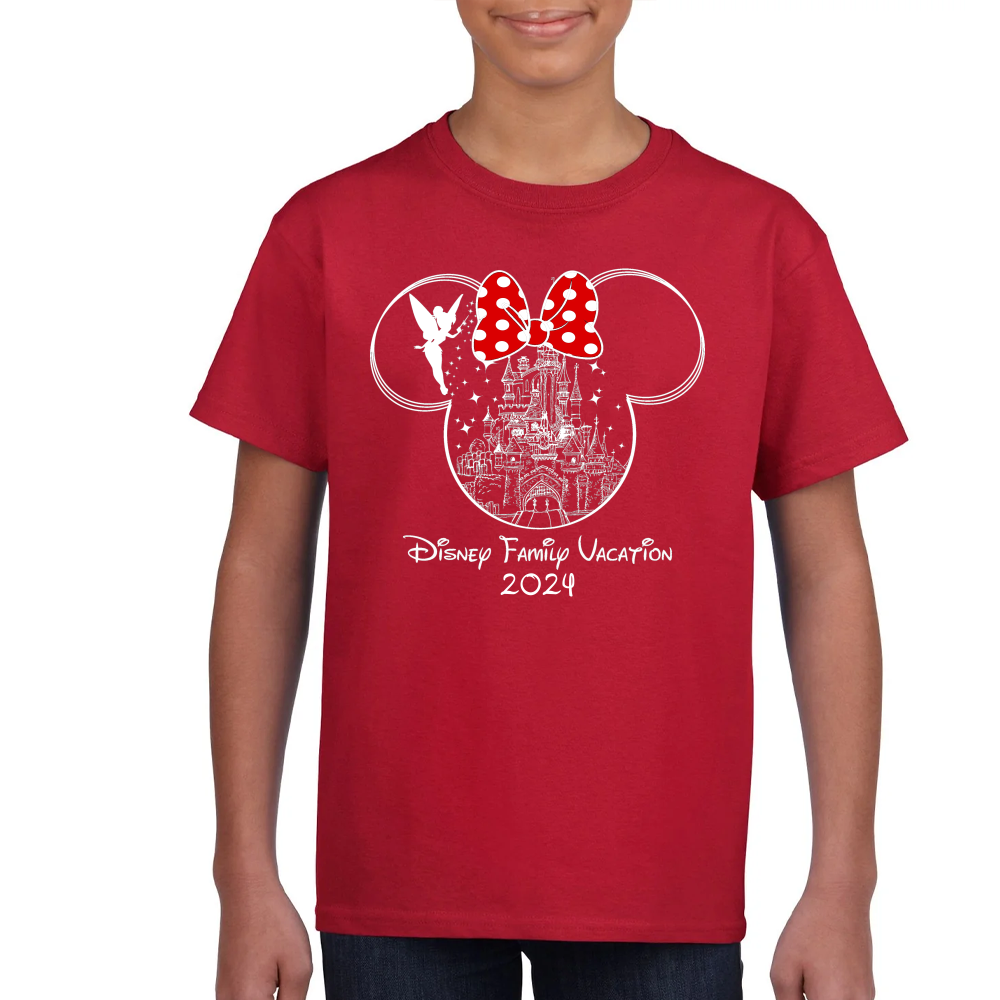 Playera de Mujer Vacaciones Disney Family Minnie Premium #0002089