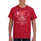Playera de Mujer Vacaciones Disney Family Minnie Premium #0002089