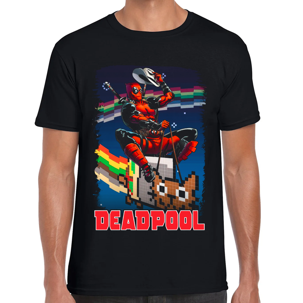 Playera Deadpool Bit Algodón Premium #0002104 Imagen principal del producto