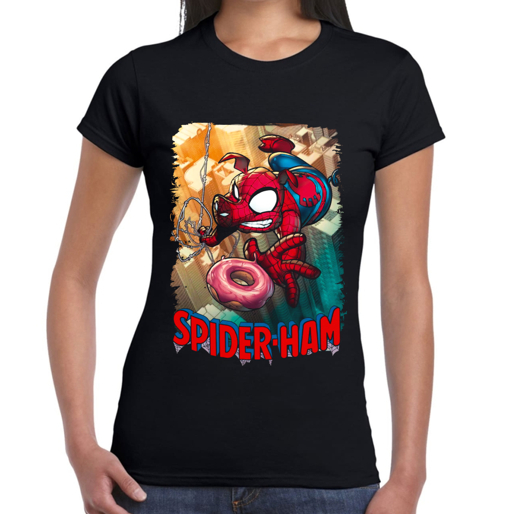 Playera Spider-Ham de Spider-Man Marvel Algodón #0002107