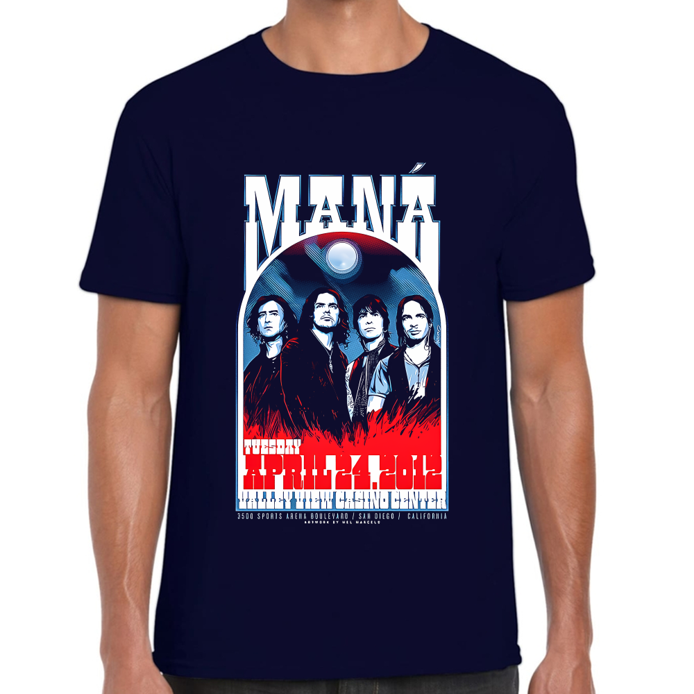Playera Maná Grupo de Rock Algodón Premium #0002111
