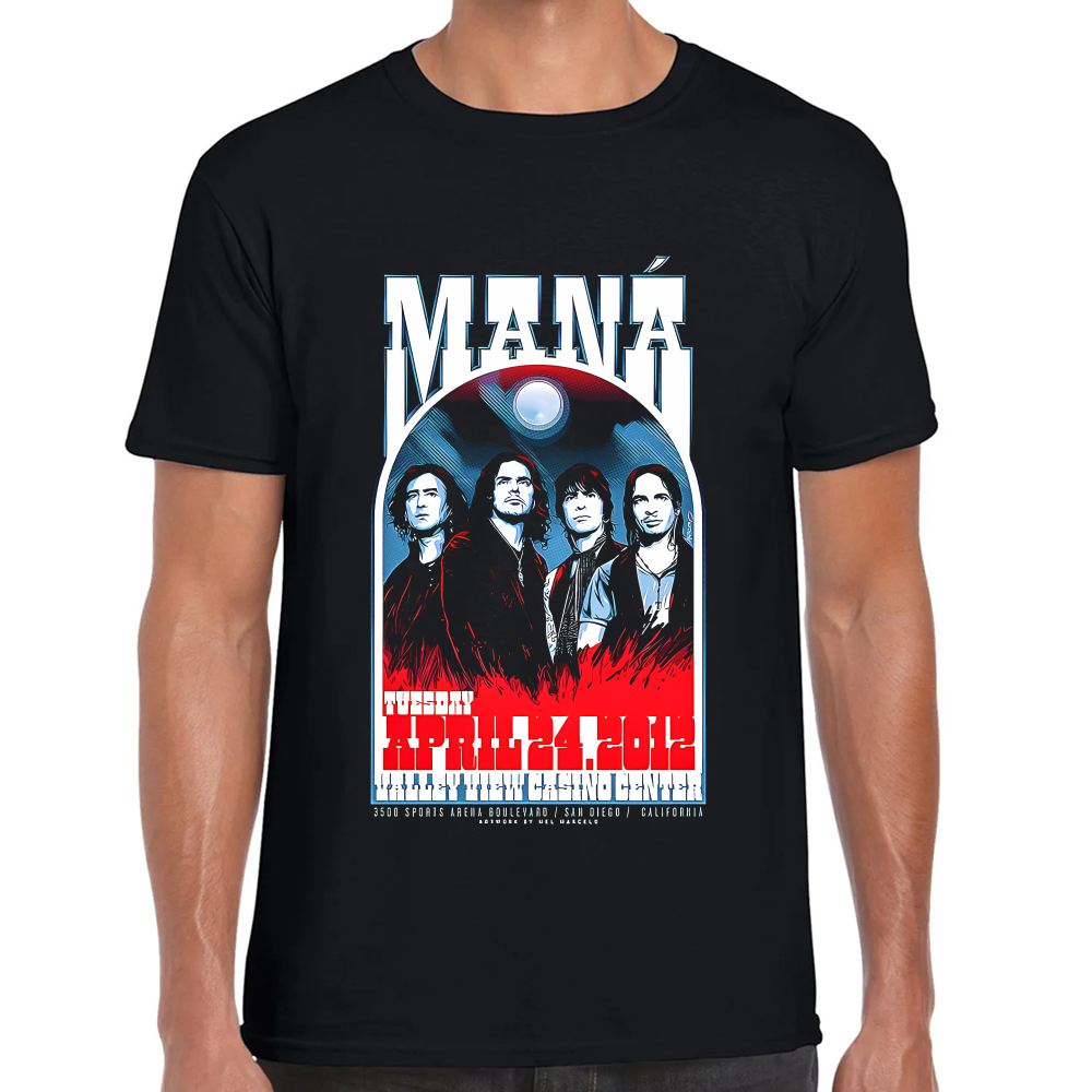 Playera Maná Grupo de Rock Algodón Premium #0002111