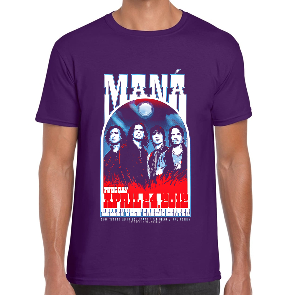 Playera Maná Grupo de Rock Algodón Premium #0002111