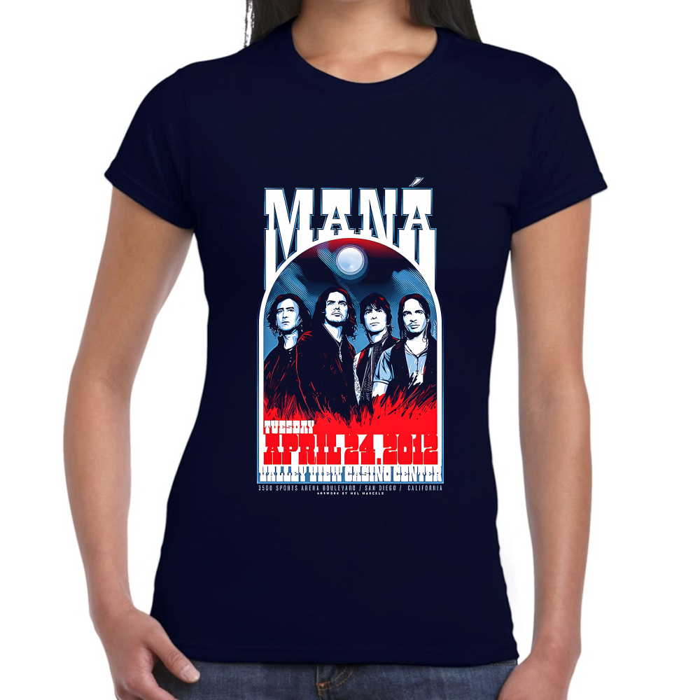 Playera Maná Grupo de Rock Algodón Premium #0002111