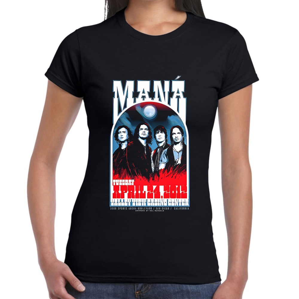 Playera Maná Grupo de Rock Algodón Premium #0002111