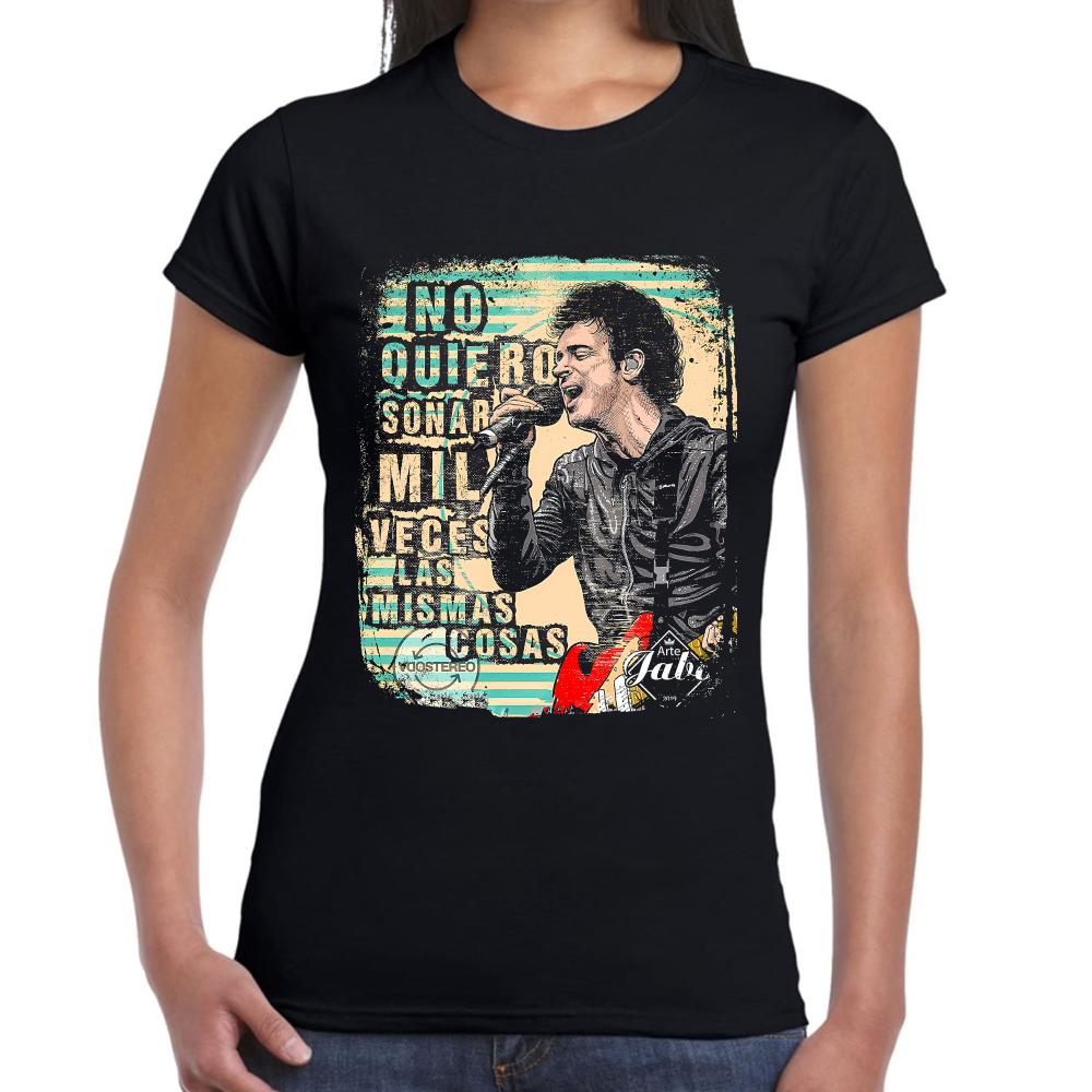 Playera Gustavo Cerati Soda Stereo Algodón Premium #0002117 Imagen secundaria del producto