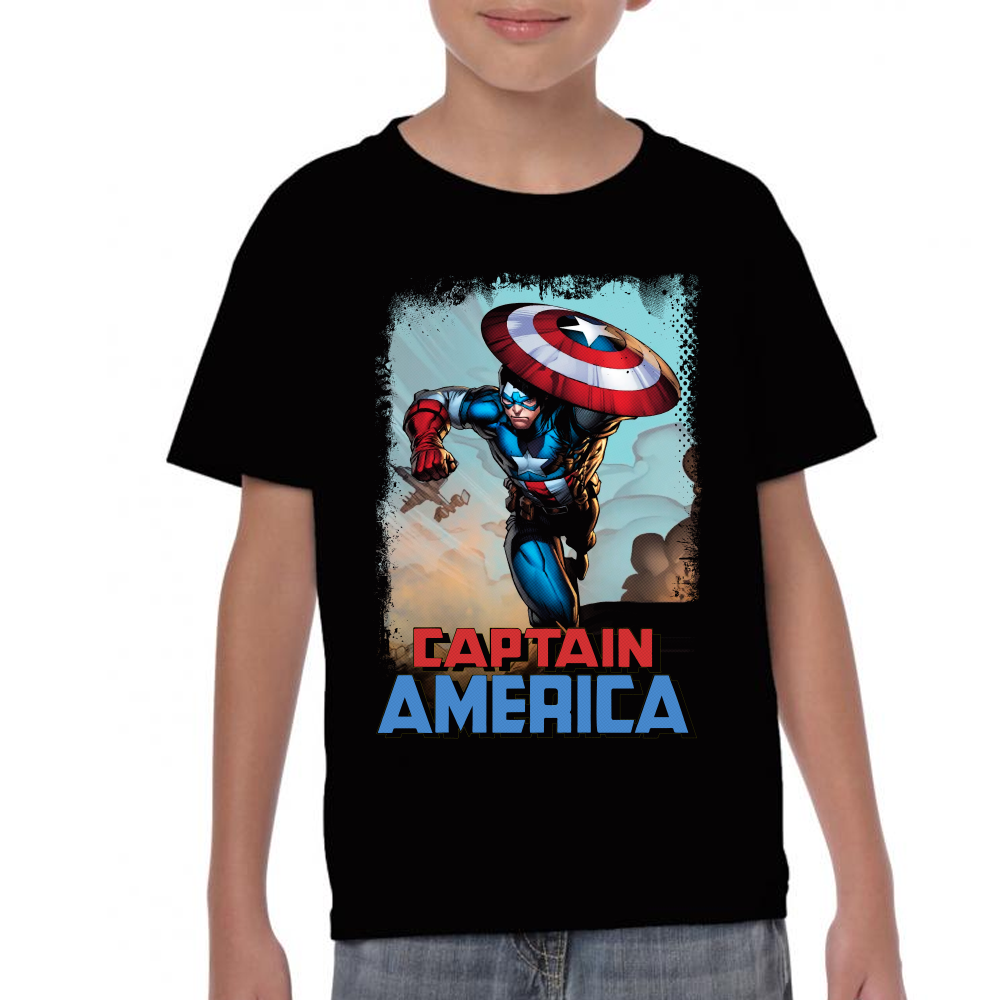 Playera Capitán América Marvel Algodón Premium #0002119 Imagen principal del producto