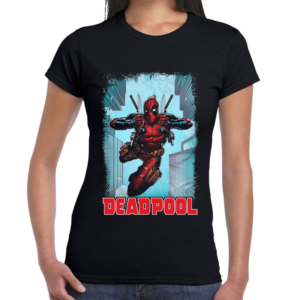 Playera Deadpool Marvel Algodón Premium #0002121