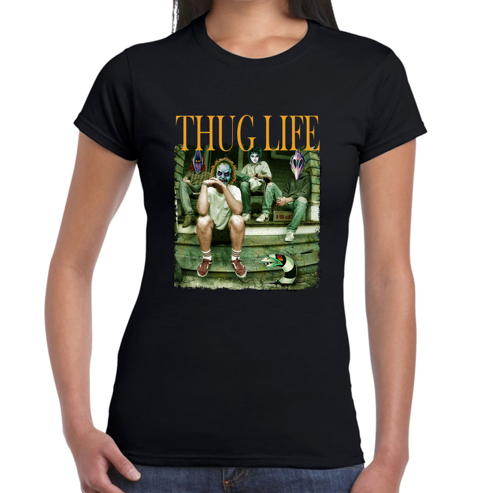 Playera Thug Life Beetlejuice Algodón Premium #0002172 Imagen secundaria del producto