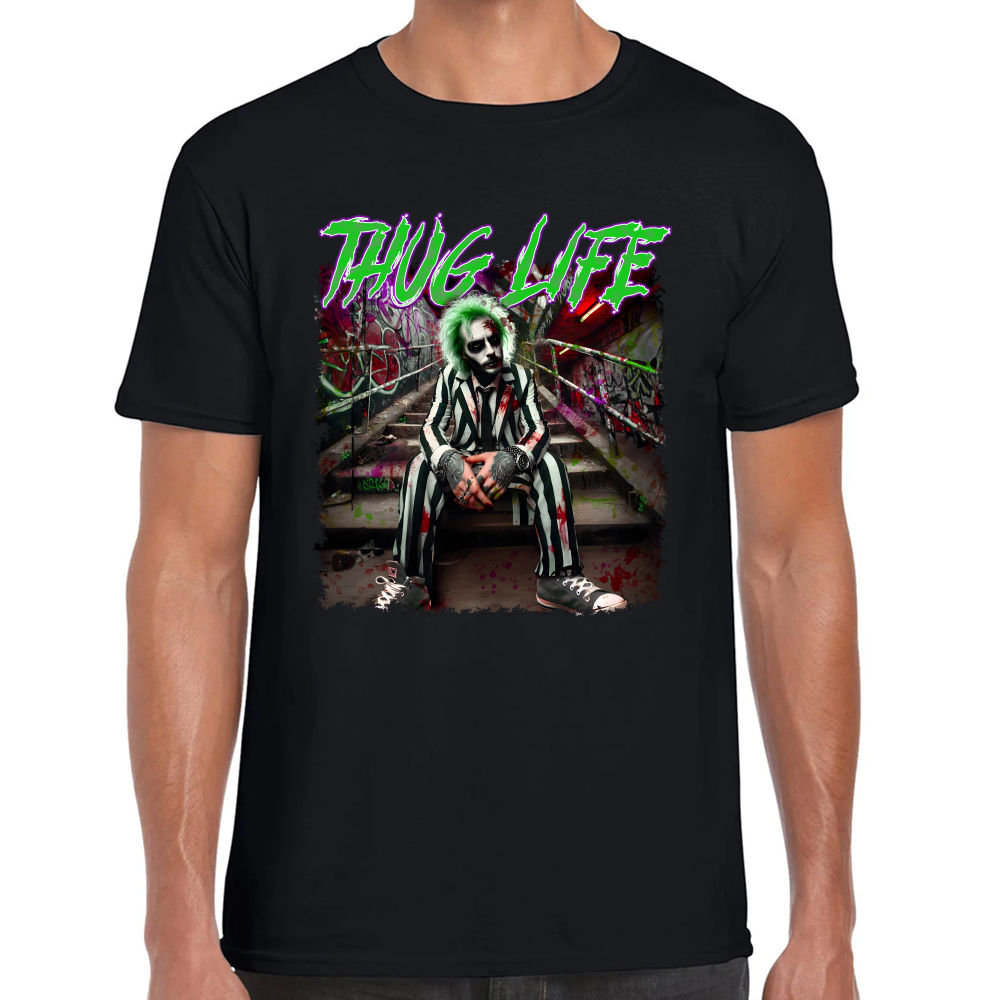 Playera Thug Life Beetlejuice Algodón Premium #0002173