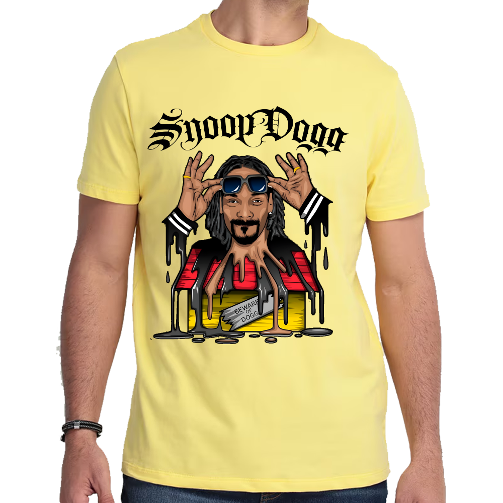 Playera Snoop Dogg Beware a Dog Algodón Premium #0002185