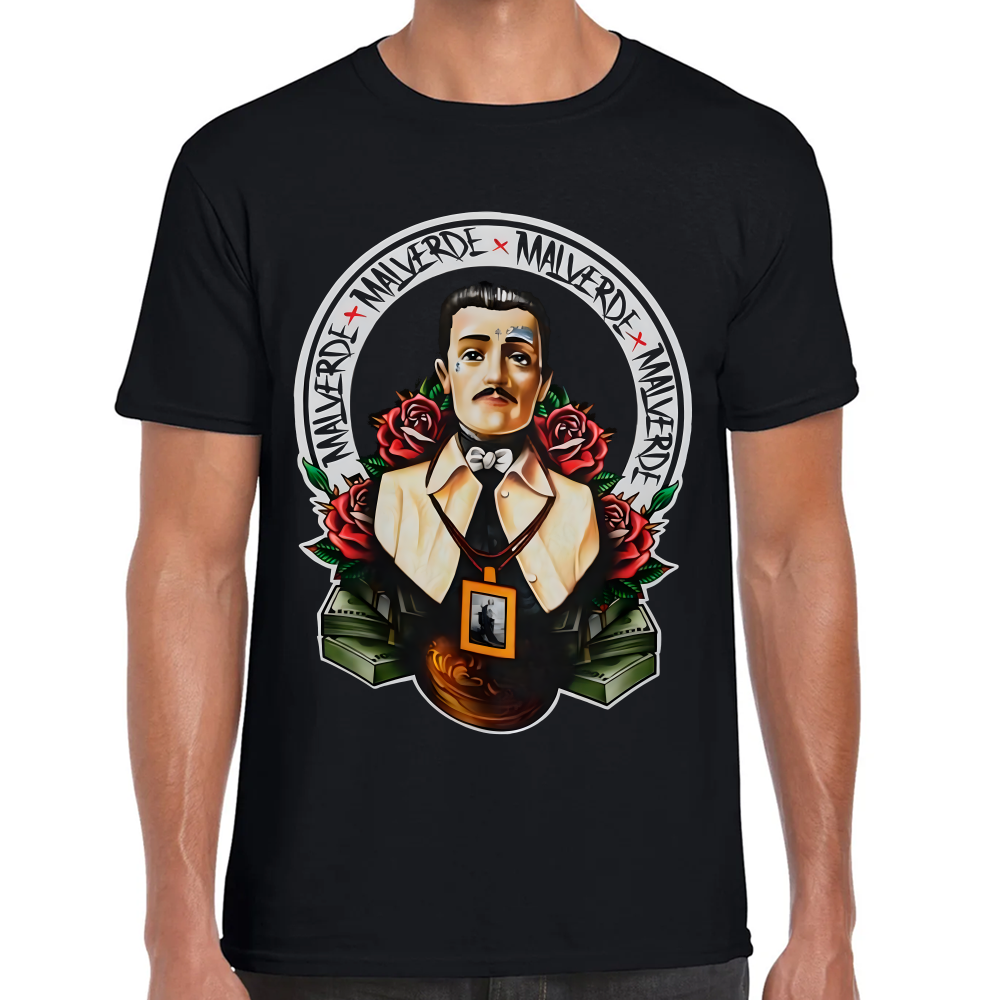 Playera Malverde El Santo Narco Algodón #0002189 Imagen principal del producto
