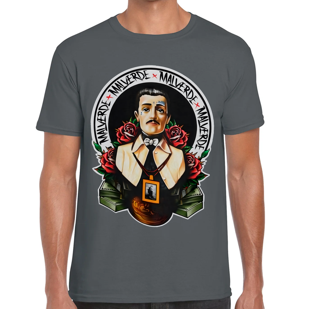 Playera Malverde El Santo Narco Algodón #0002189