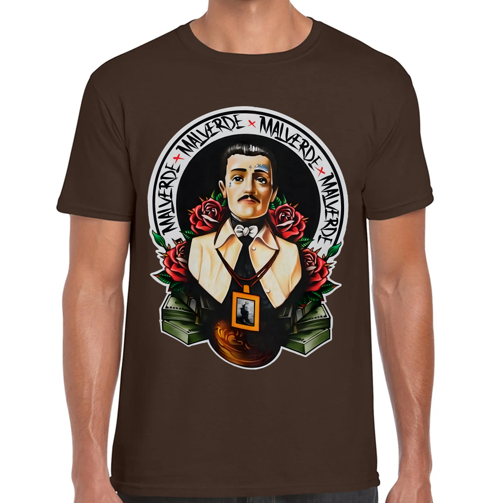 Playera Malverde El Santo Narco Algodón #0002189