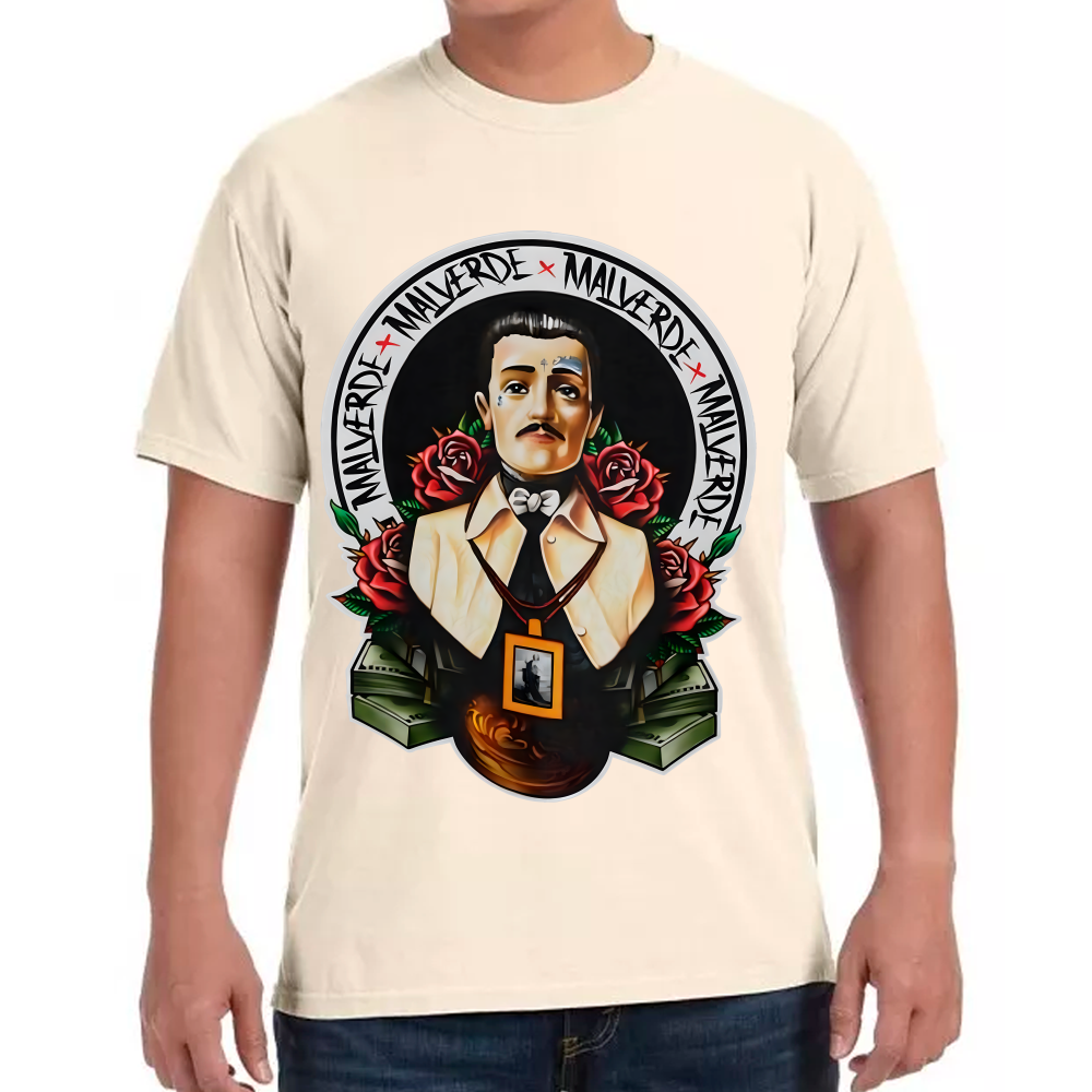 Playera Malverde El Santo Narco Algodón #0002189