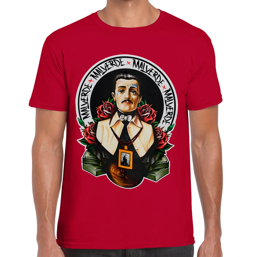 Playera Malverde El Santo Narco Algodón #0002189