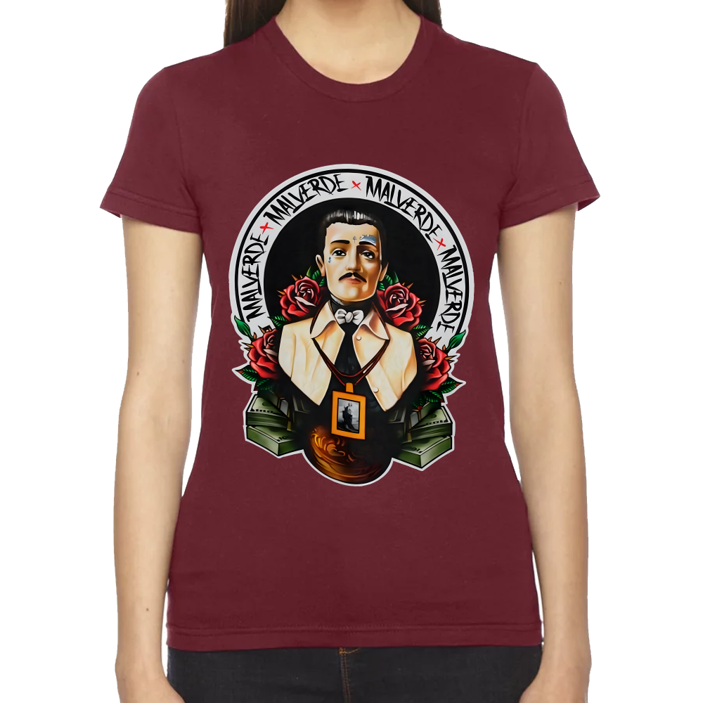 Playera Malverde El Santo Narco Algodón #0002189
