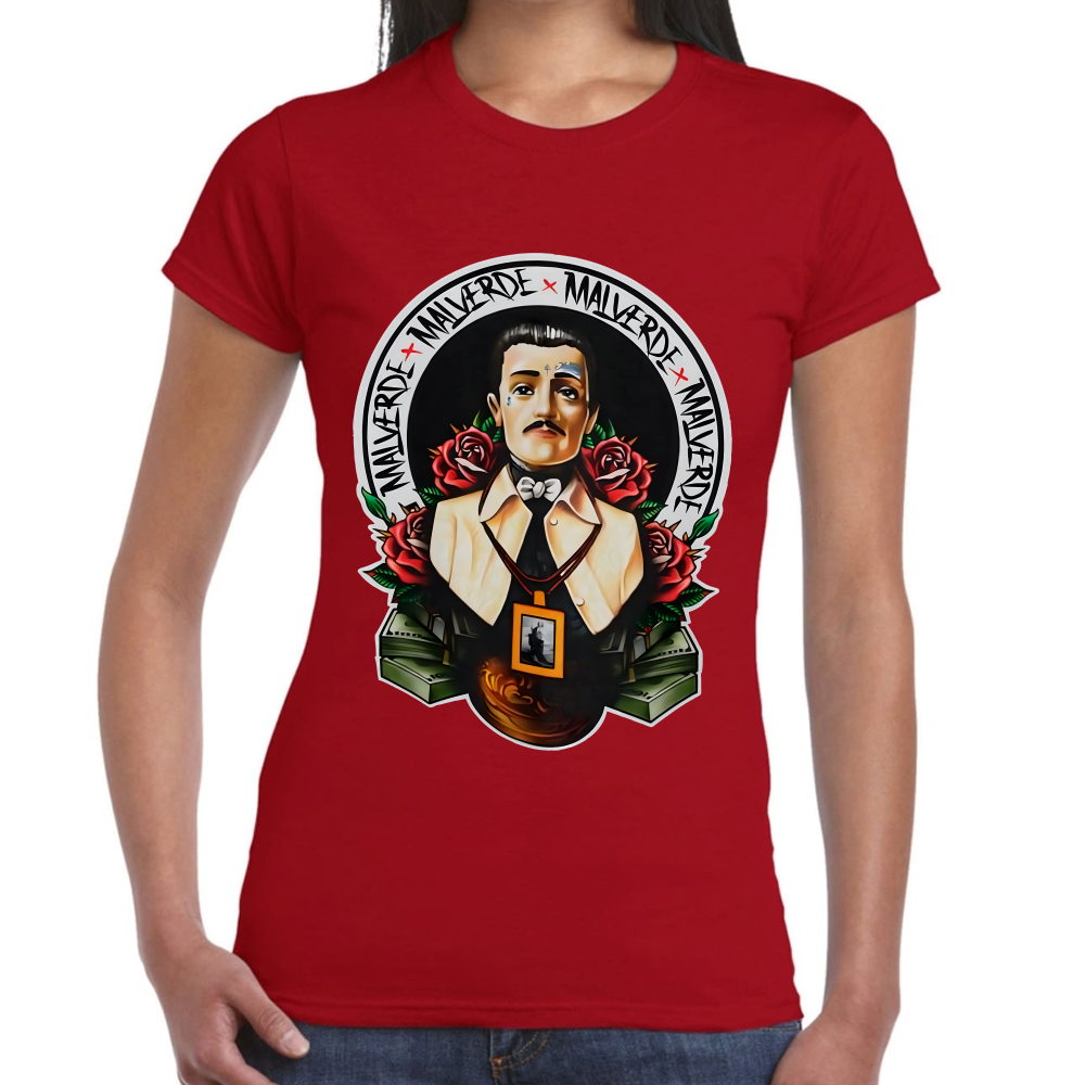 Playera Malverde El Santo Narco Algodón #0002189
