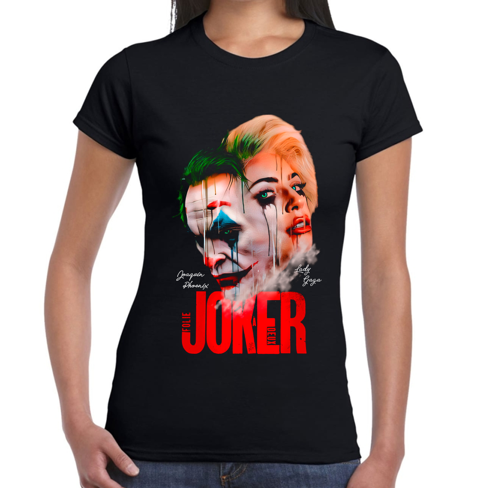 Playera The Joker Folie a Deux Faces Phonix Gaga  #0002212 Imagen secundaria del producto