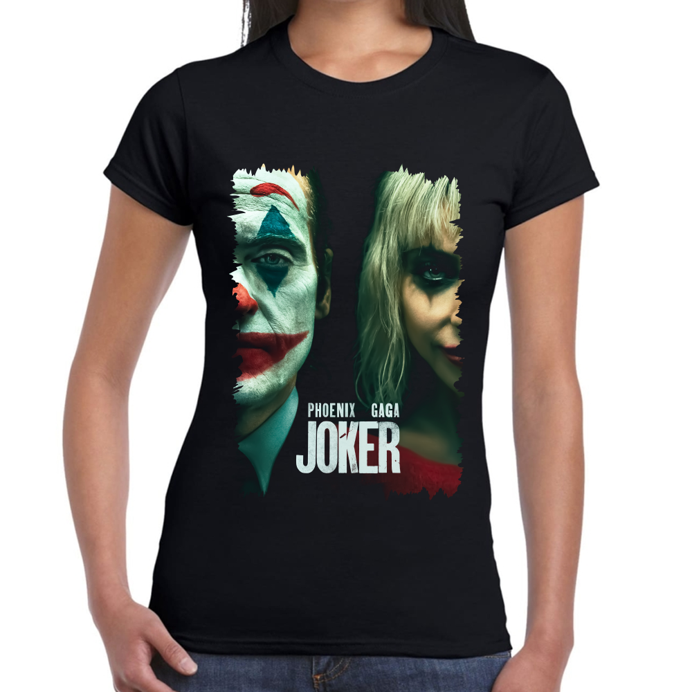 Playera Joker Phoenix Gaga Faces Full Color #0002213