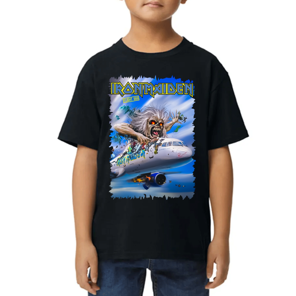 Playera Iron Maiden Flight 666 Algodón Premium #0002215