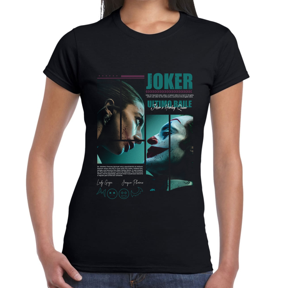 Playera Joker Ultimo Baile Gaga y Phoenix Algodón #0002219