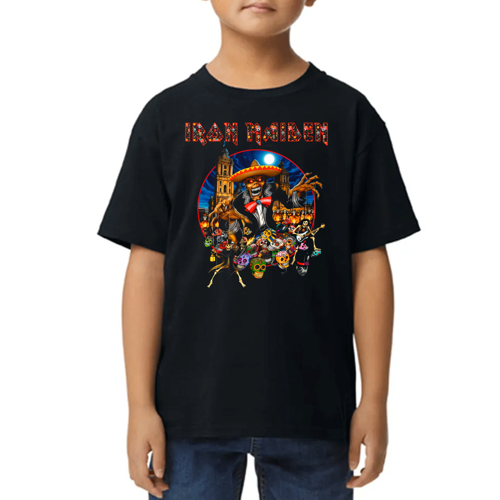 Playera Iron Maiden Día de Muertos México Mariachi #0002221