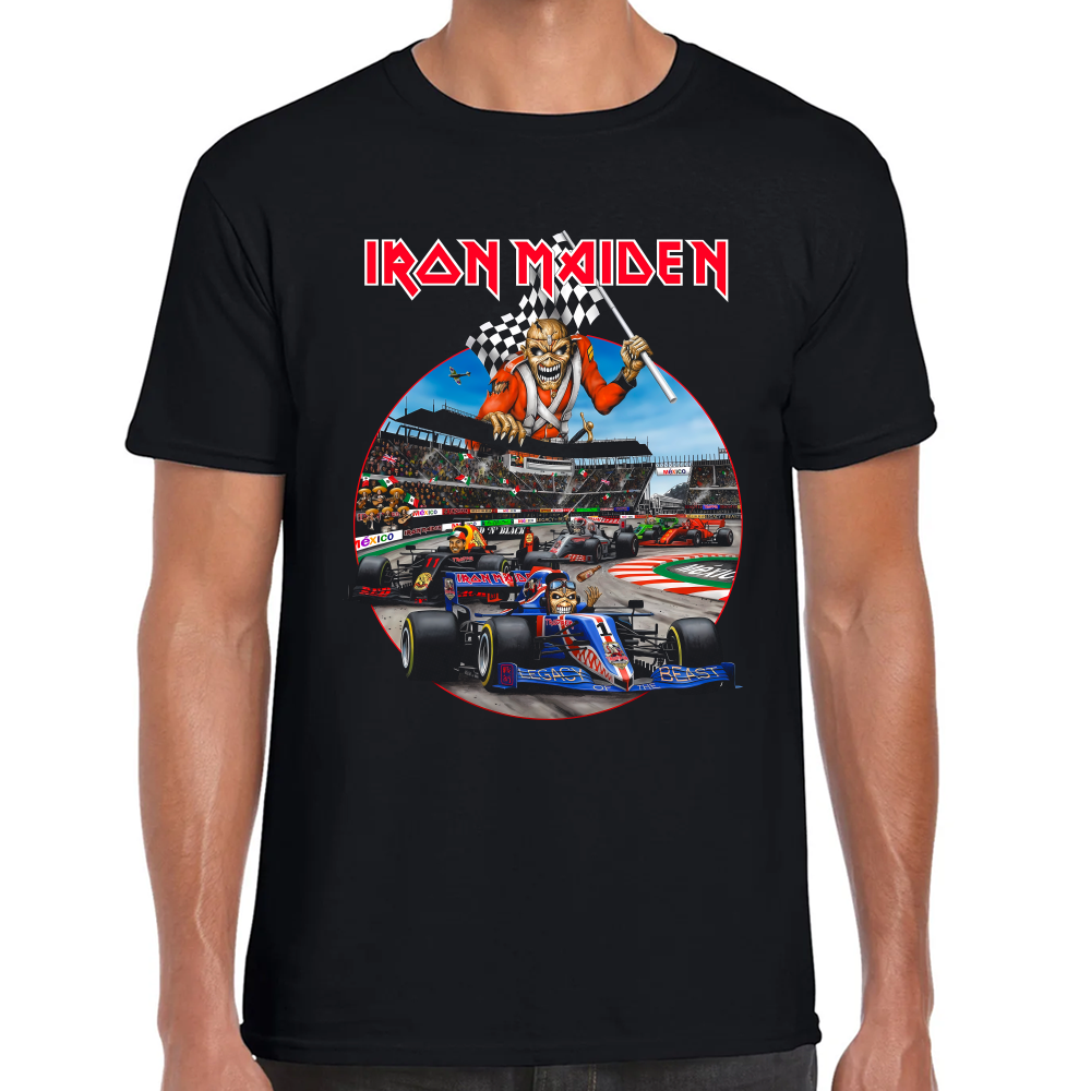 Playera Iron Maiden Formula 1 México Algodón #0002222