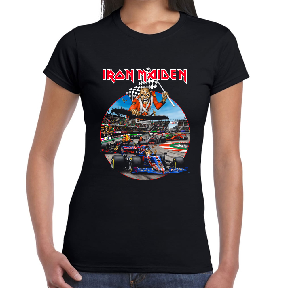 Playera Iron Maiden Formula 1 México Algodón #0002222 Imagen secundaria del producto
