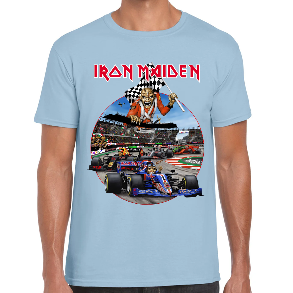Playera Iron Maiden Formula 1 México Algodón #0002222