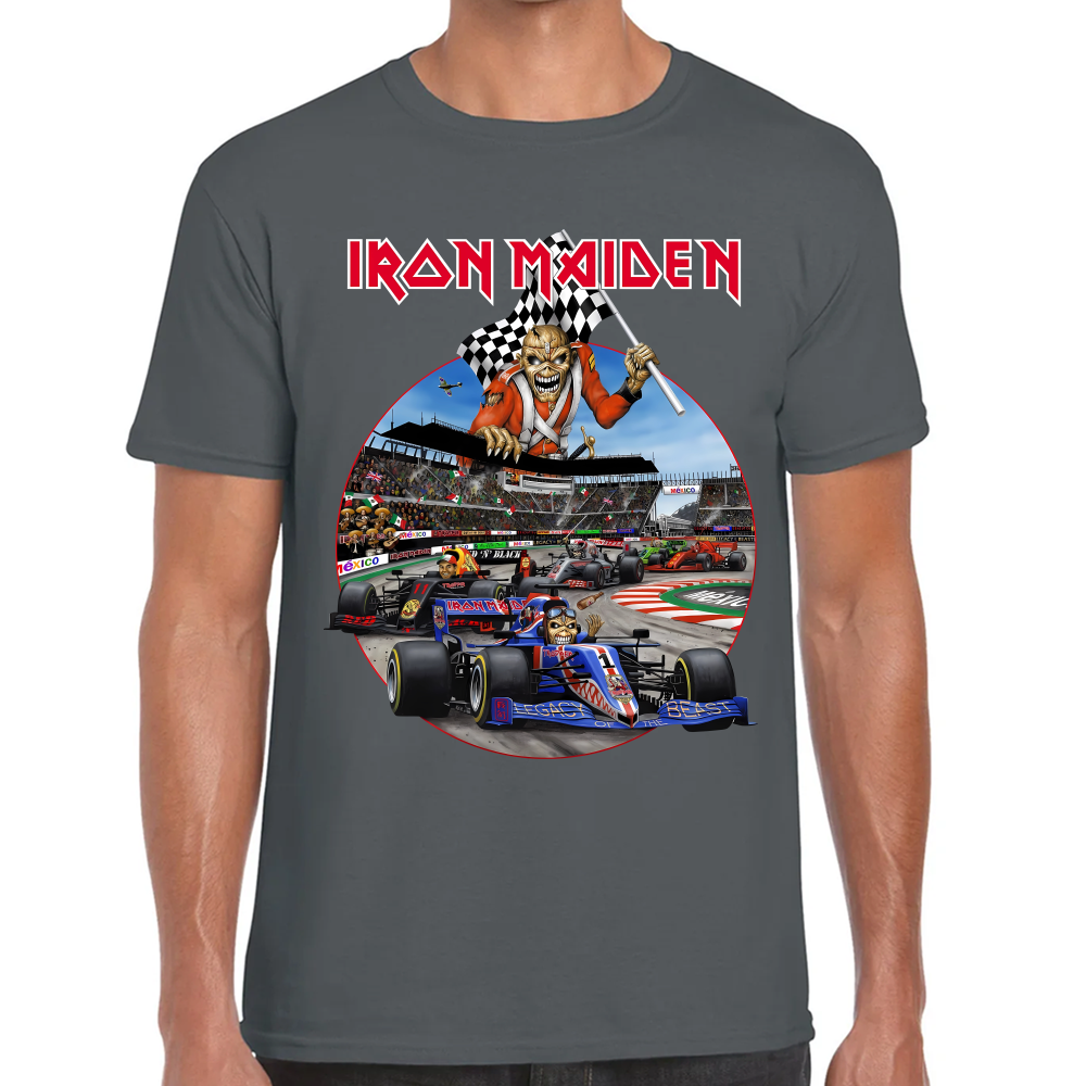 Playera Iron Maiden Formula 1 México Algodón #0002222