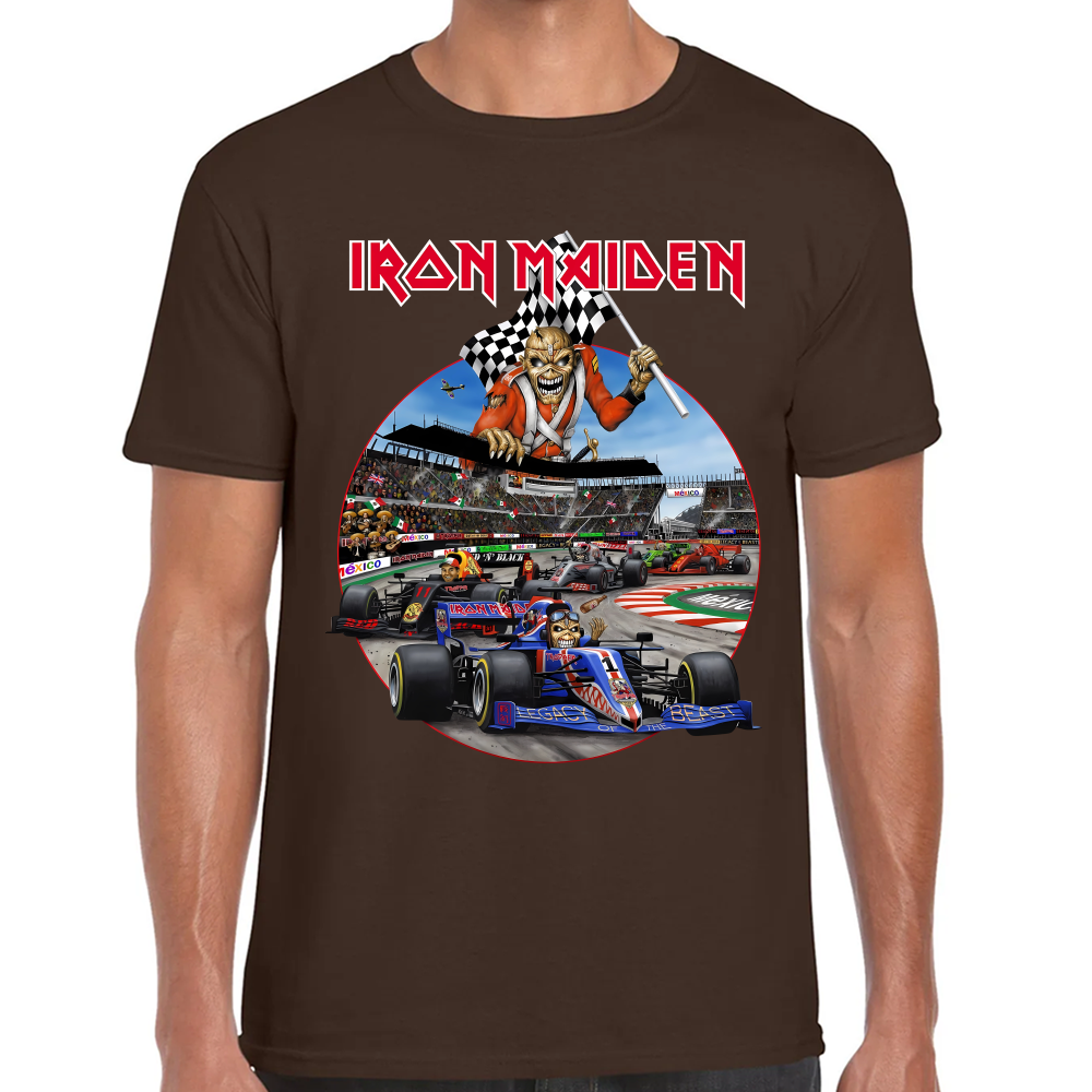 Playera Iron Maiden Formula 1 México Algodón #0002222