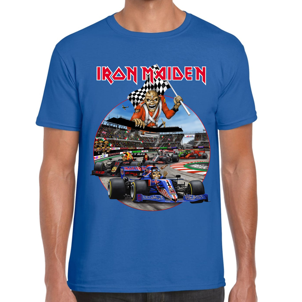Playera Iron Maiden Formula 1 México Algodón #0002222