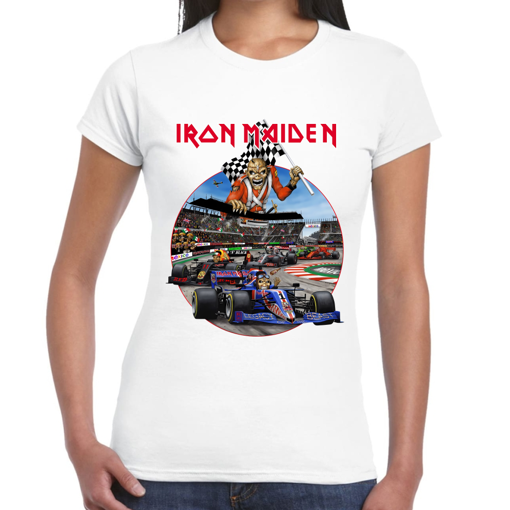 Playera Iron Maiden Formula 1 México Algodón #0002222