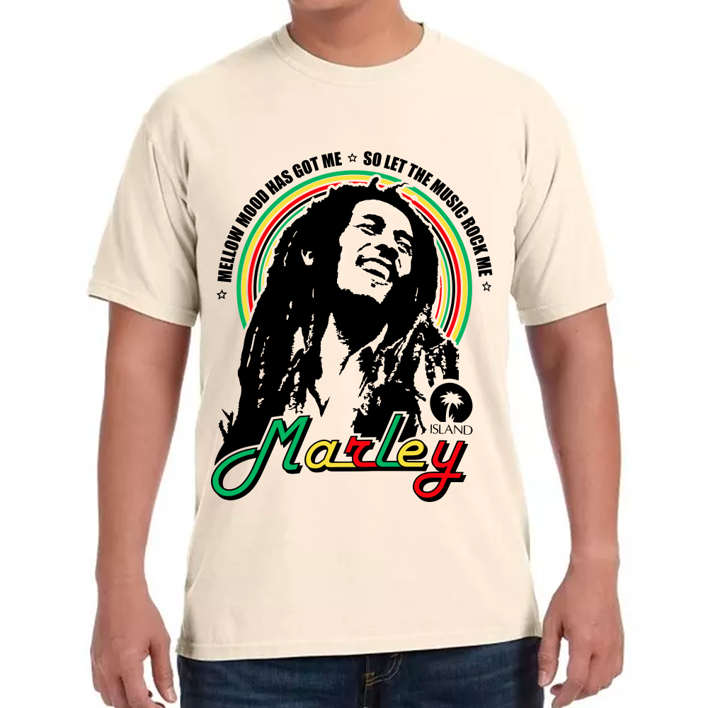Playera Bob Marley Mellow Mood Has Got Me Algodón Premium #0002223