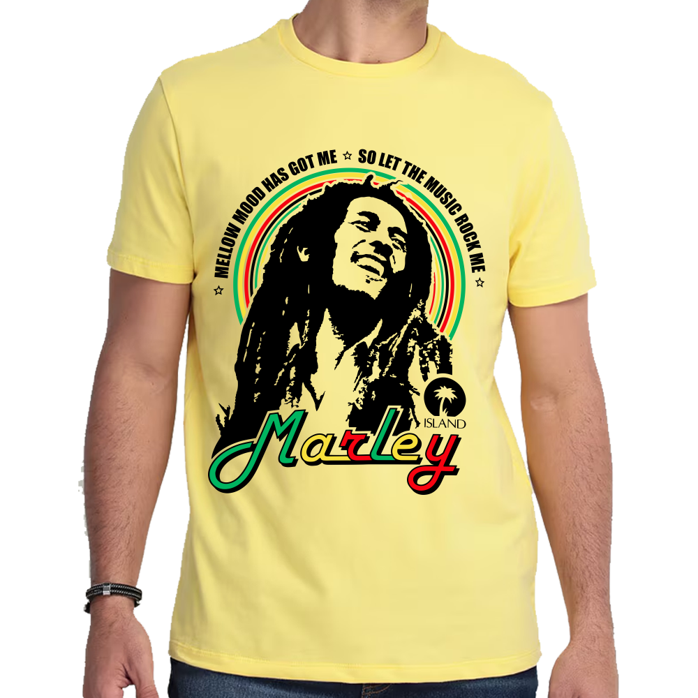 Playera Bob Marley Mellow Mood Has Got Me Algodón Premium #0002223