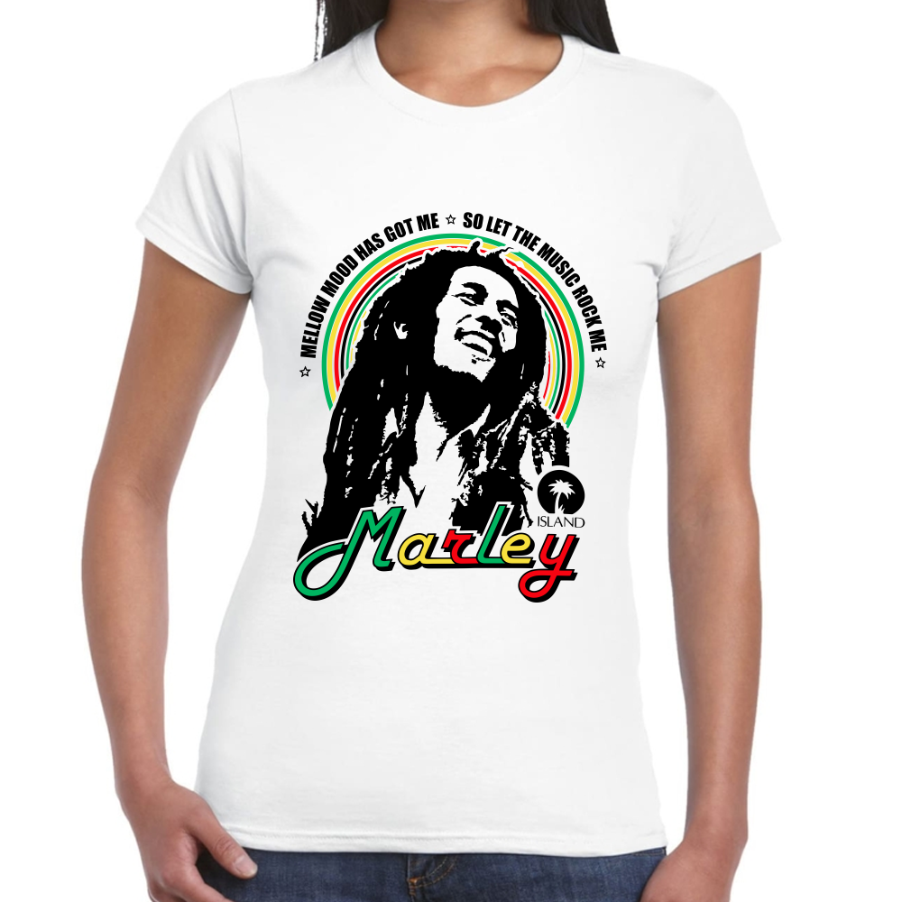 Playera Bob Marley Mellow Mood Has Got Me Algodón Premium #0002223