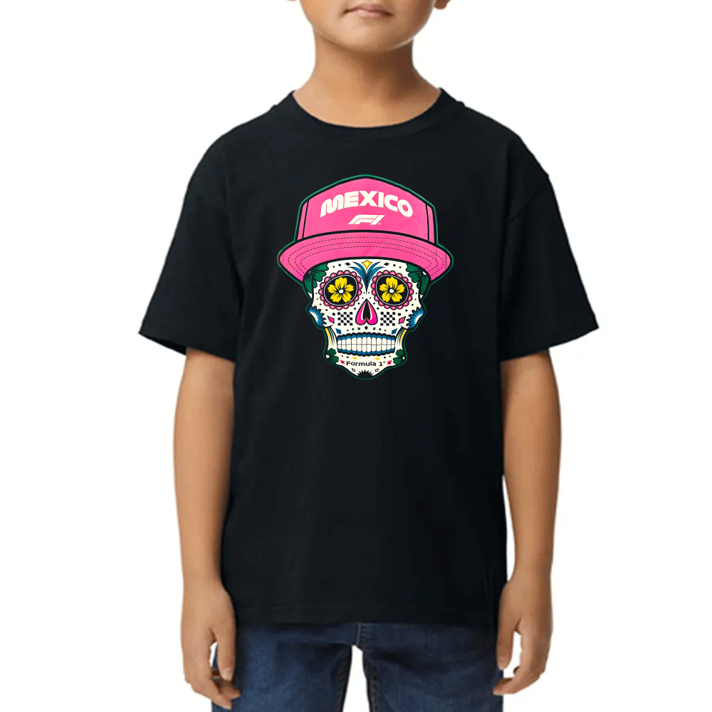 Playera Formula 1 México Día de Muertos Algodón #0002224